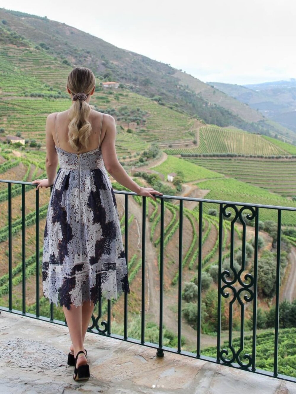 Self-Portrait "Azaelea" Guipure Lace Midi Dress